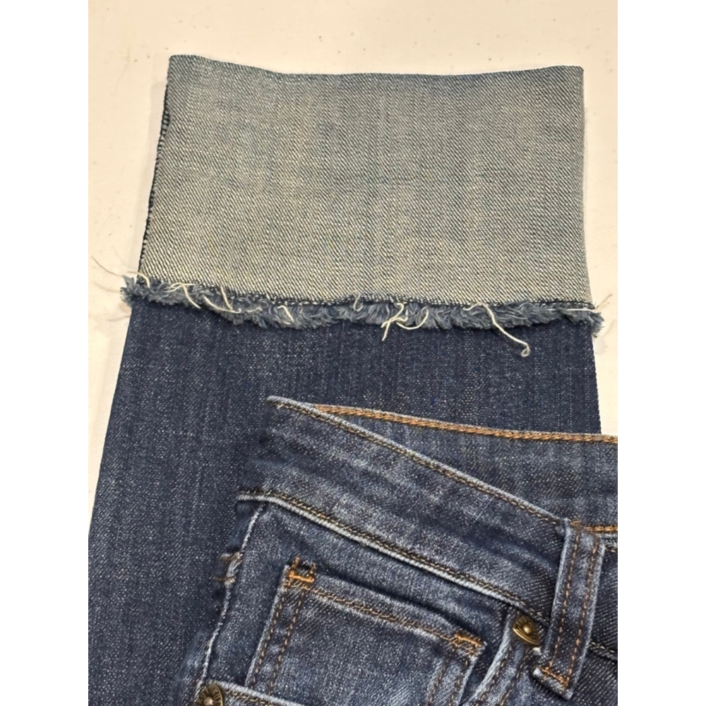 KUT from the Kloth Blue Denim Jeans Ankle & Cropped Cuffed, Woman’s Size 2 - Picture 7 of 9